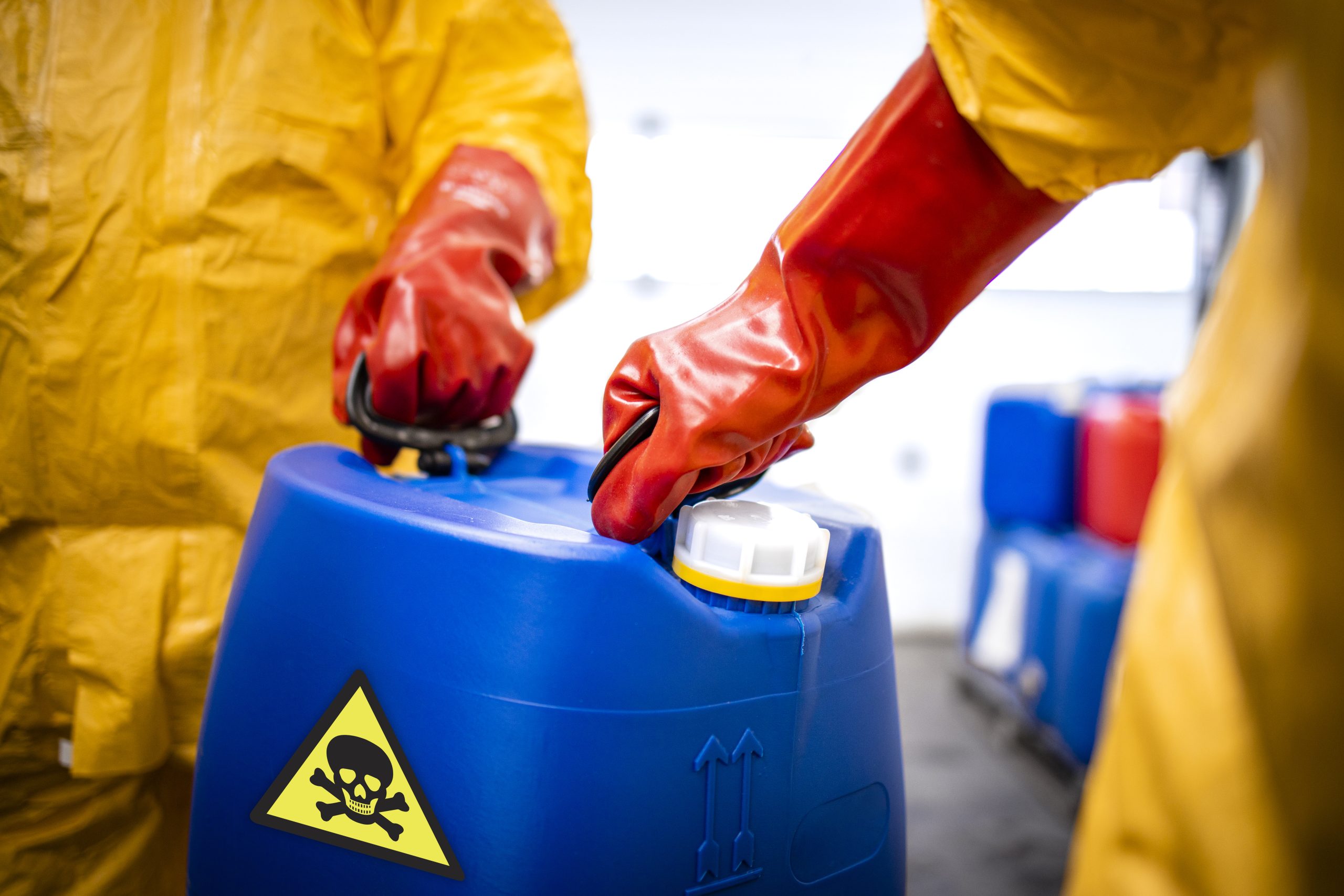 Moving hazardous chemicals by hand