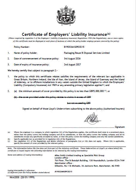 employers liability Insurance